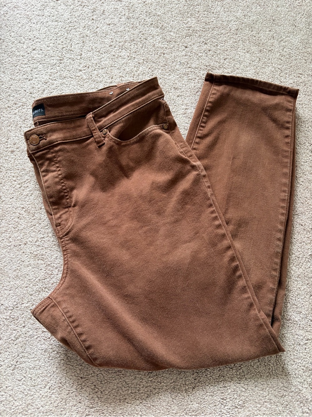 🌹 TALBOTS - Slim Ankle Jean - Size 16 Brown Pants